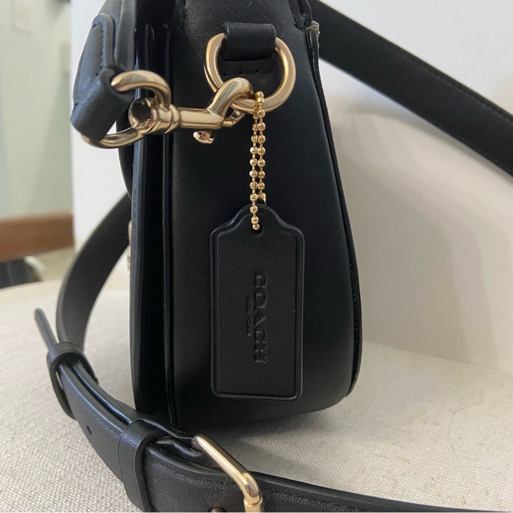 COACH NWOT Georgie Color Block Saddle Bag - Picture 4 of 9